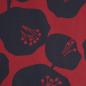Preview: Baumwollstoff Motivdruck Popeline große Blumen schwarz rot